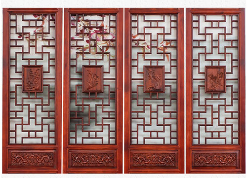 上海折叠可移动落地双面实木雕刻仿古屏风款式大全