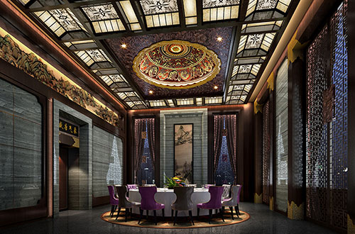 上海低调奢华的新中式酒店设计效果图